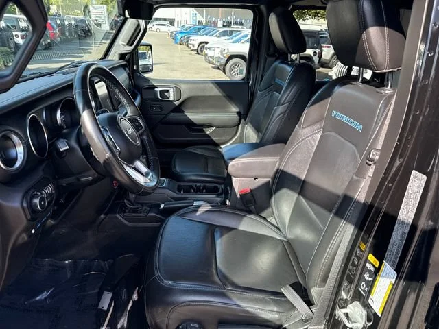 Used 2022 Black Clearcoat Jeep Unlimited Rubicon 4xe image 14