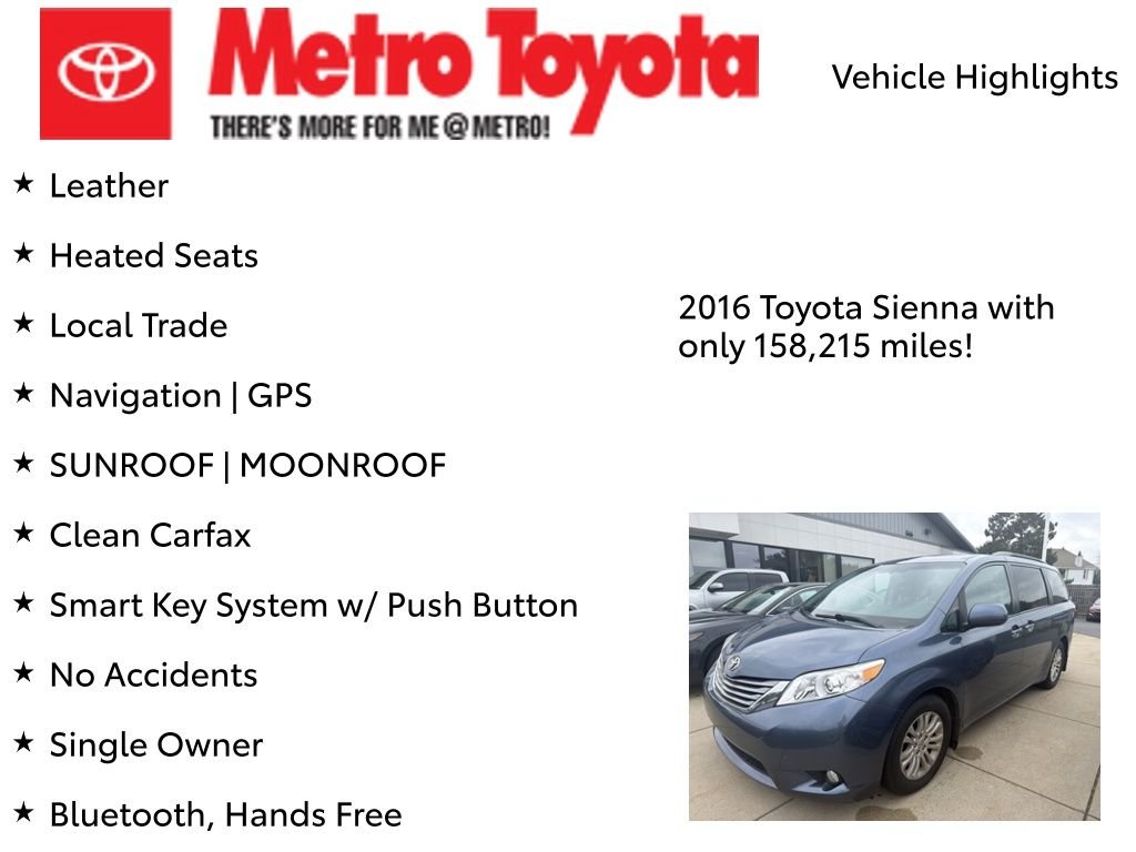 Used 2016 Blue Toyota XLE image 7