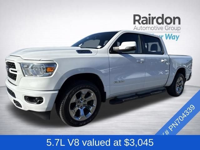 Used 2023 Bright White Clearcoat Ram Big Horn image 3