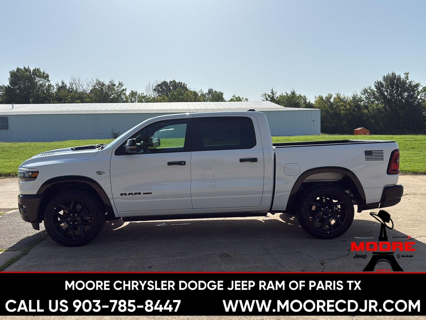 New 2026 Bright White Clear-Coat Exterior Paint RAM Laramie image 4