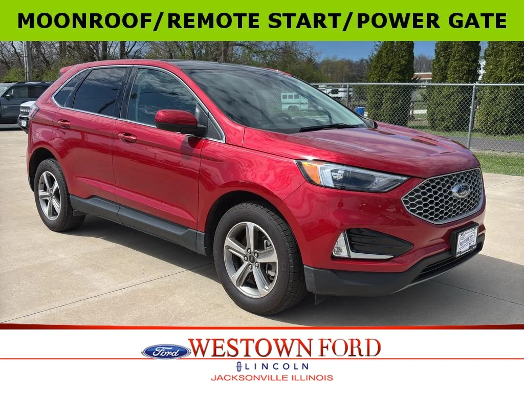 Used 2024 Rapid Red Metallic Tinted Clearcoat Ford SEL image 1