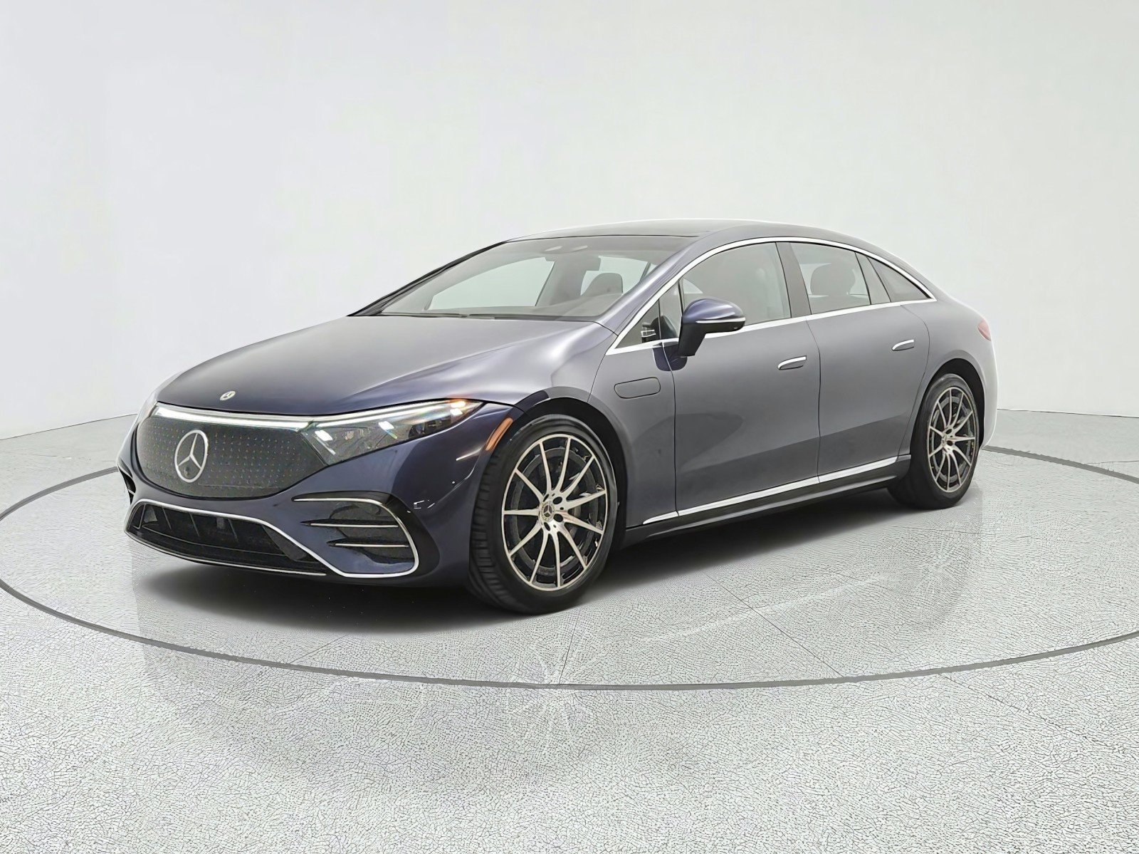 Used 2023 Twilight Blue Metallic Mercedes-Benz EQS 580 4MATIC® Sedan image 1