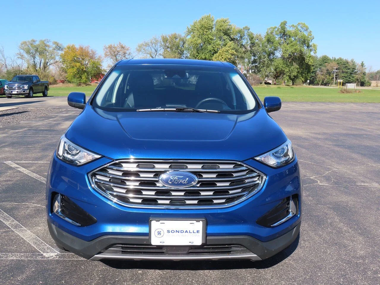 Used 2022 Atlas Blue Ford SEL AWD 4dr Crossover image 2