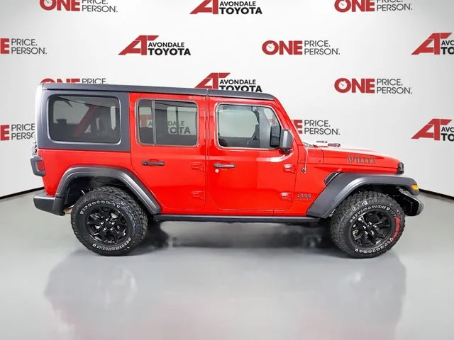 Used 2022 Red Jeep Unlimited Willys image 8