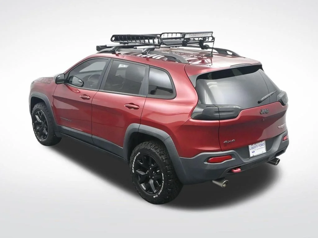 Used 2016 Deep Cherry Red Crystal Pearlcoat Jeep Trailhawk image 30