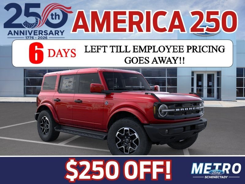 New 2026 Ruby Red Metallic Tinted Clearcoat Ford Outer Banks image 1