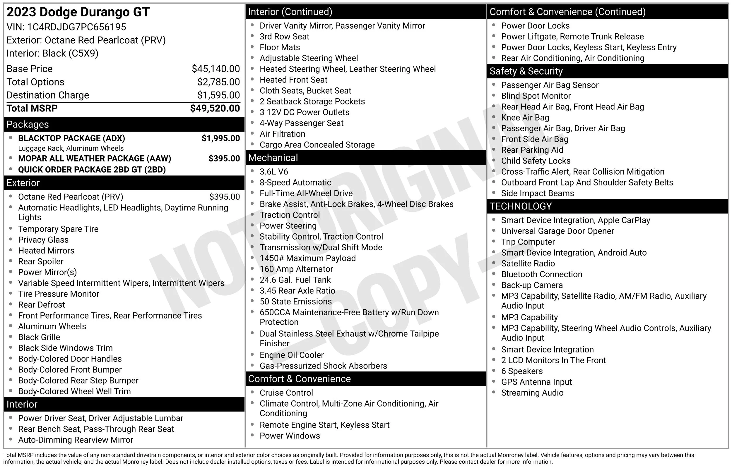 Used 2023 Octane Red Pearlcoat Dodge GT image 42