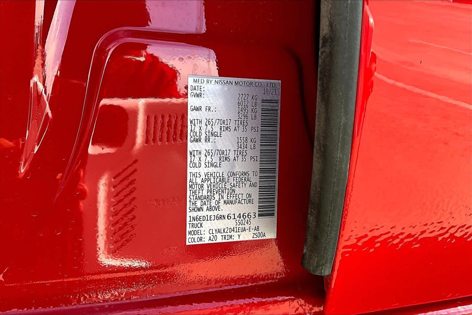 Used 2024 Red Alert Nissan PRO-X image 34