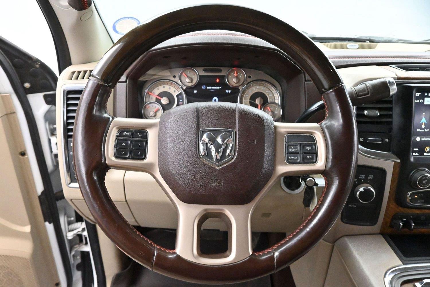 Used 2018 Bright White Clearcoat Ram Laramie Longhorn image 14