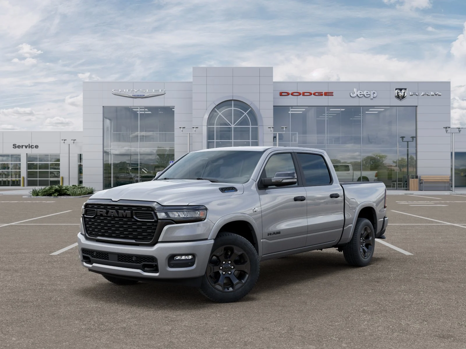 New 2026 Billet Silver Metallic Clear-Coat Exterior Paint RAM Big Horn/Lone Star image 30