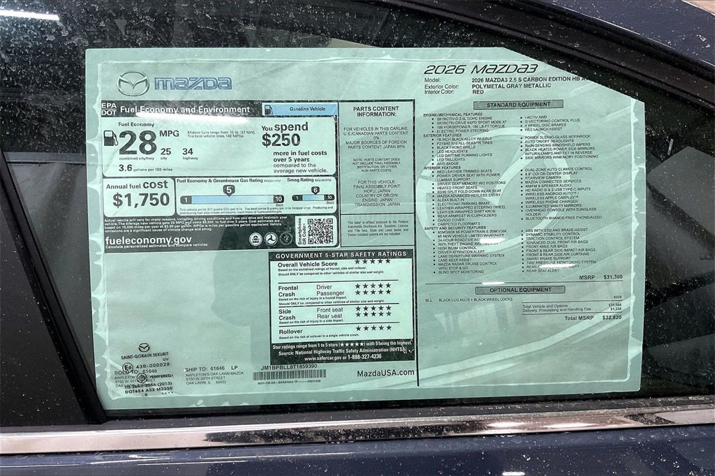 2026 MAZDA MAZDA3 - Image 12