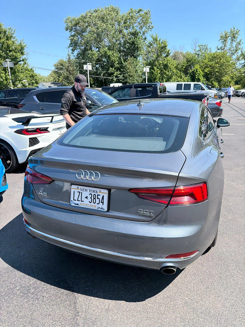 Used 2018 Monsoon Gray Metallic Audi Premium Plus image 2