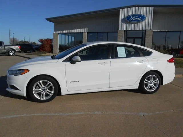 Used 2018 Ford Fusion Hybrid S with VIN 3FA6P0UU5JR126204 for sale in Tyndall, SD