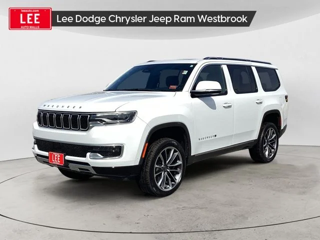 Used 2022 Bright White Clearcoat Jeep Series III image 1