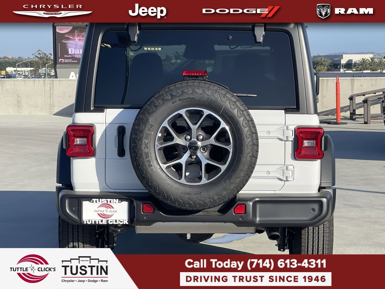 New 2026 Bright White Clear-Coat Exterior Paint Jeep Sport S image 5