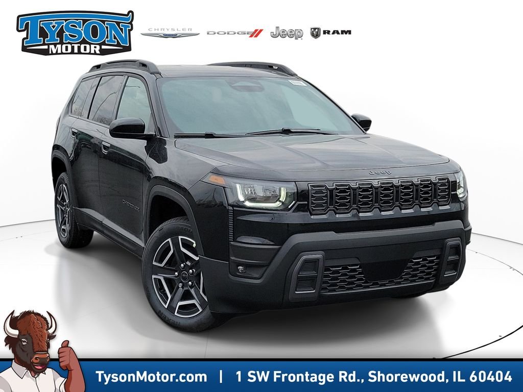 New 2026 Diamond Black Crystal Pearlcoat Jeep Laredo image 1
