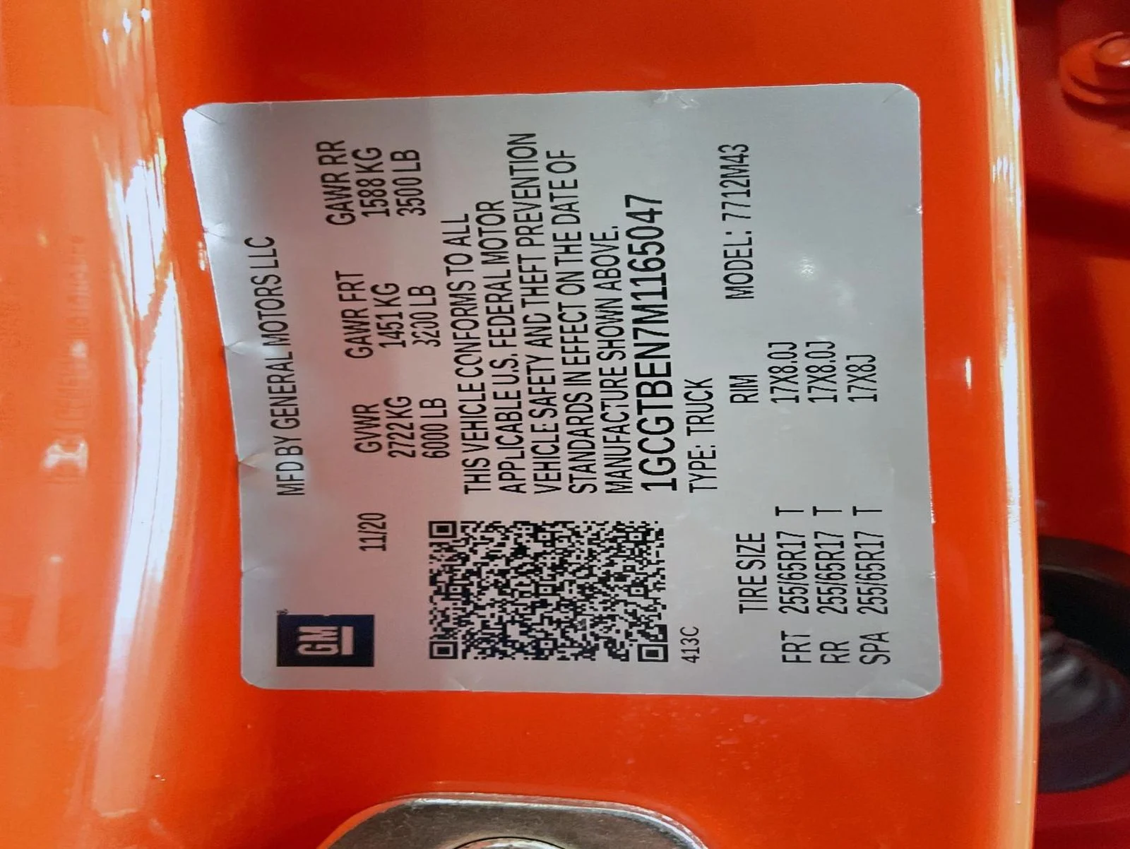 Used 2021 Orange Chevrolet Work Truck image 25