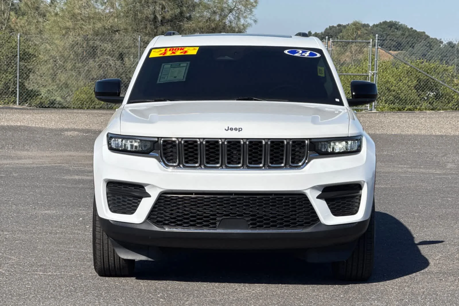 Used 2024 Bright White Clearcoat Jeep Laredo X image 8