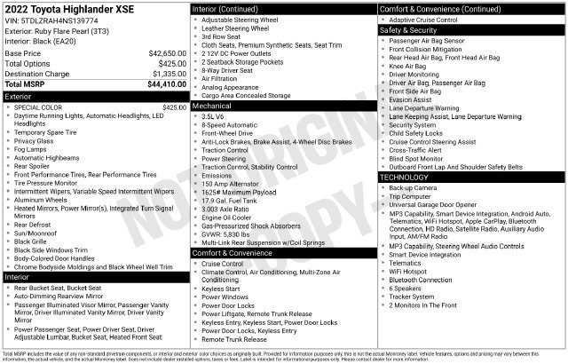 Used 2022 Red Toyota XSE image 17