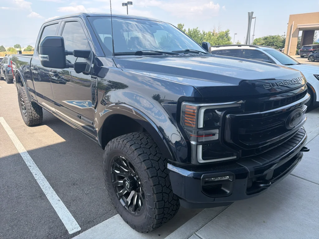 Used 2022 Antimatter Blue Metallic Ford LARIAT image 3