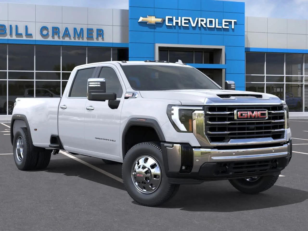 New 2026 Summit White GMC SLT DRW image 7