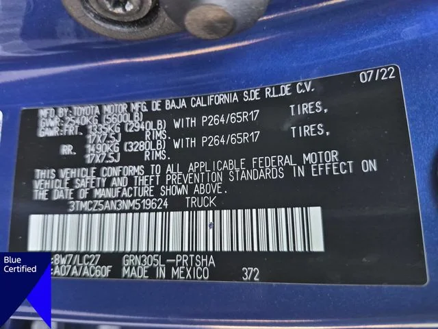 Used 2022 Blue Toyota TRD Sport image 39