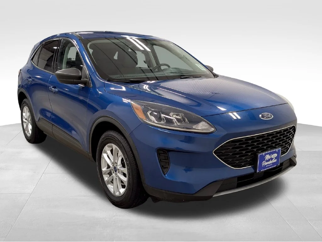 Certified Used 2022 Atlas Blue Metallic Ford SE image 15