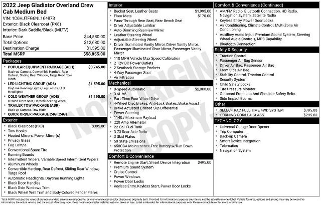 Used 2022 Black Clearcoat Jeep  image 22
