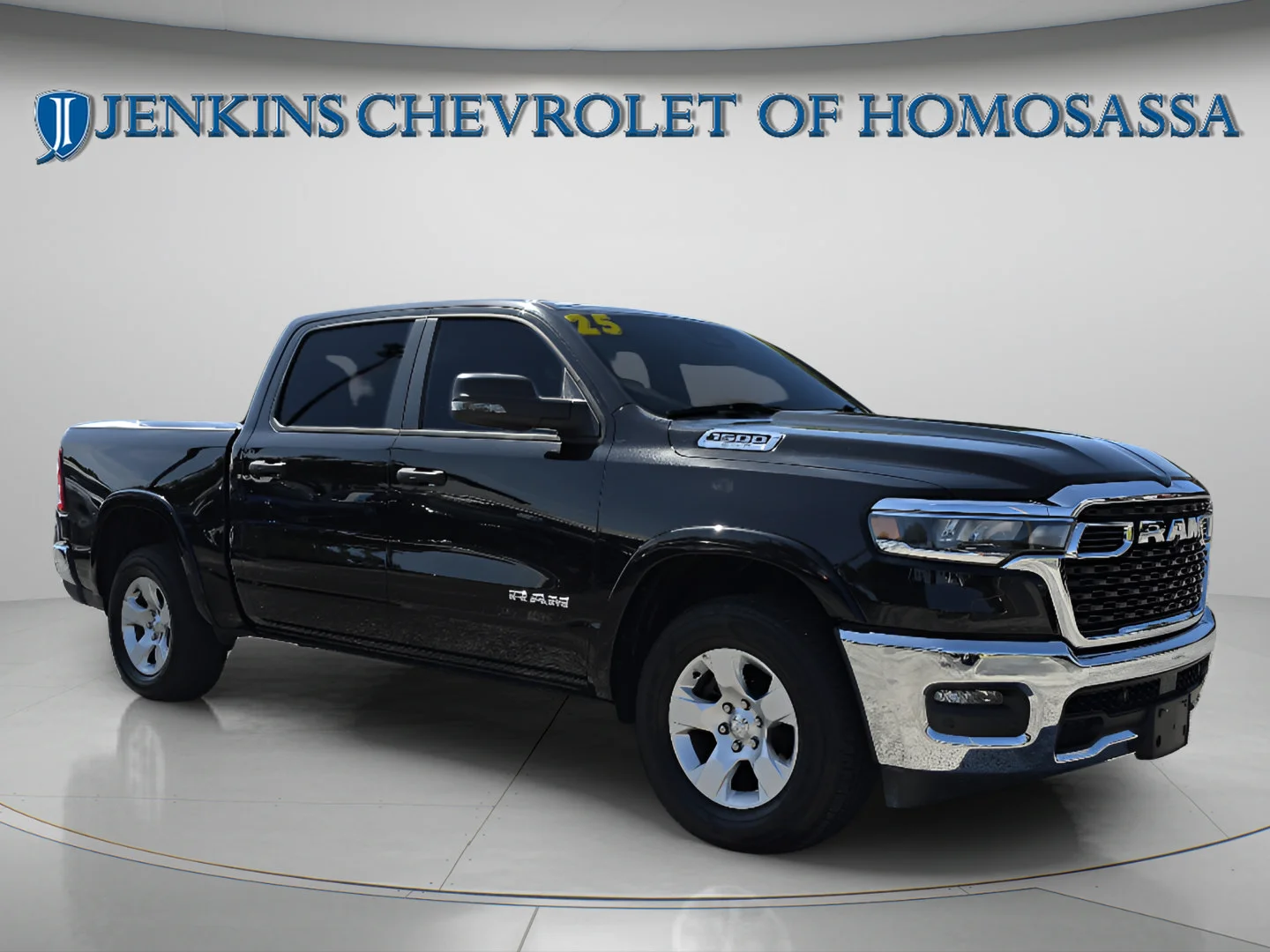 Used 2025 Diamond Black Crystal Pearlcoat Ram Big Horn image 1