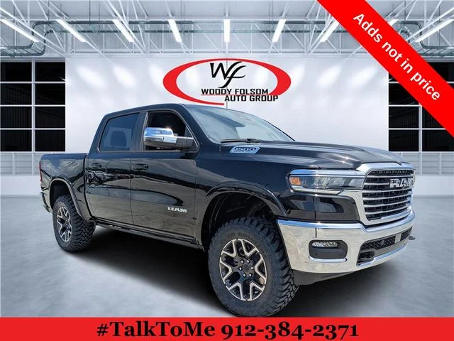 New 2026 Diamond Black Crystal Pearl-Coat Exterior Paint RAM Laramie image 1