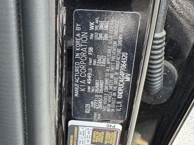 Used 2023 Black Kia LX image 30