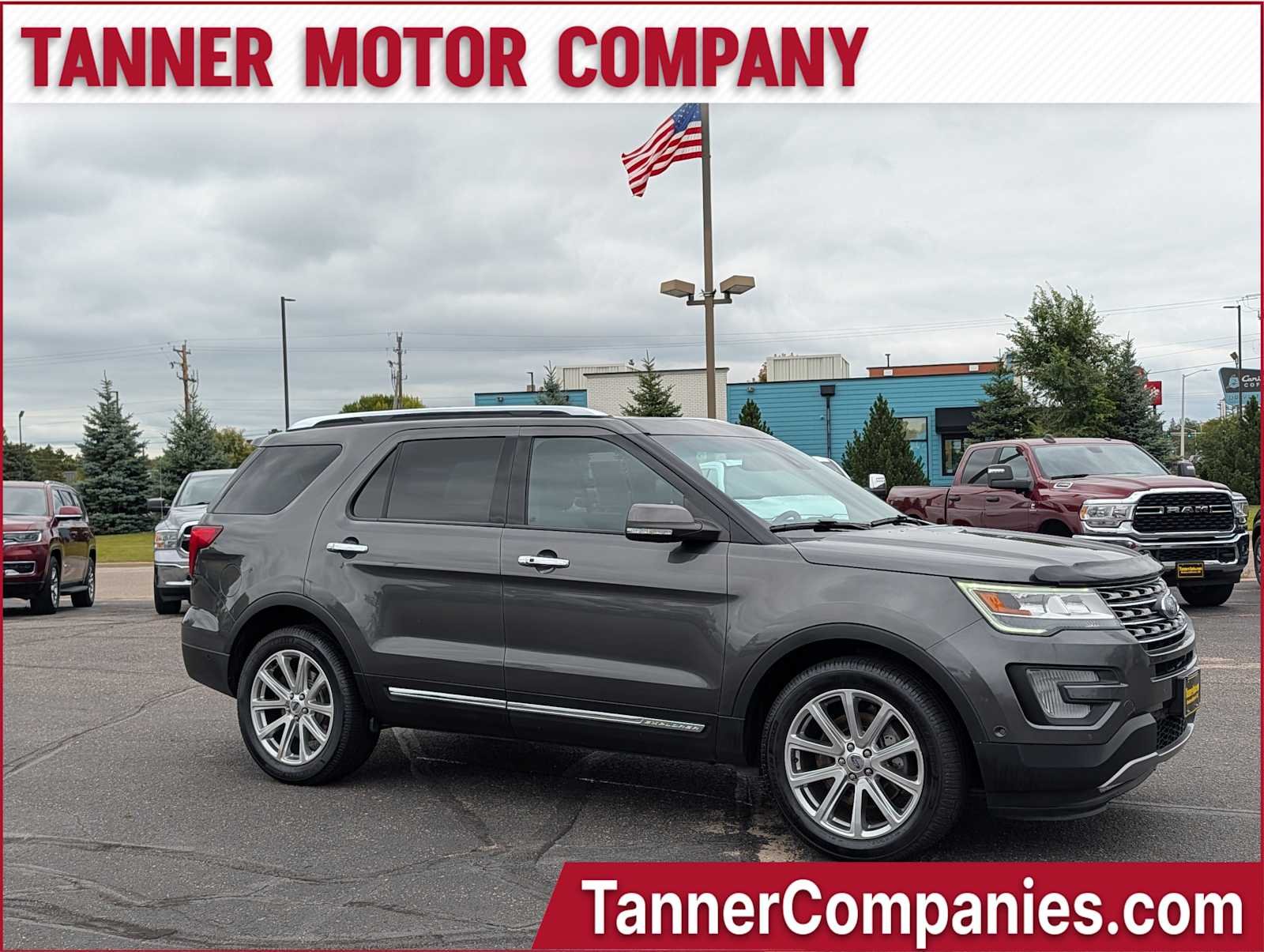 Gray (Magnetic Metallic) 2017 Ford Explorer SUV / Crossover All-Wheel Drive 