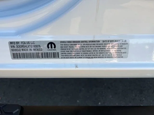 New 2026 Bright White Clear-Coat Exterior Paint RAM Tradesman image 16