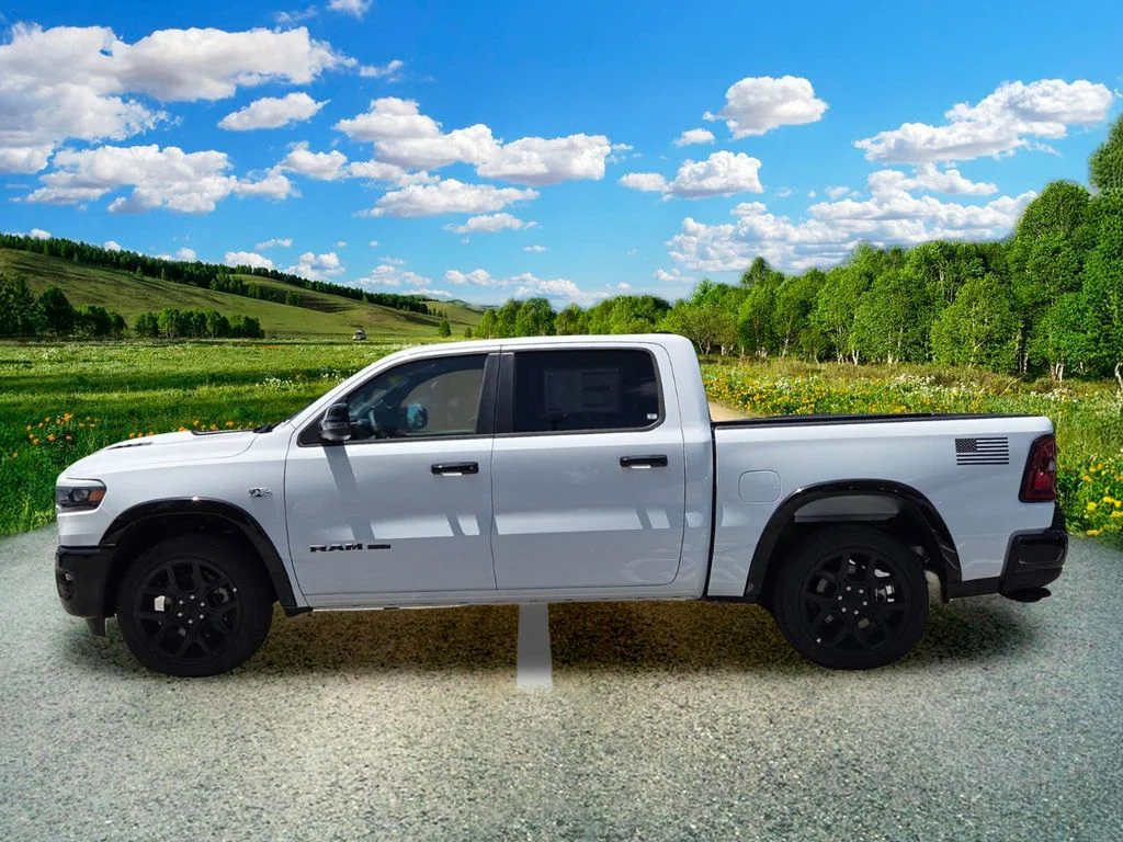 New 2026 Bright White Clear-Coat Exterior Paint RAM Laramie image 3