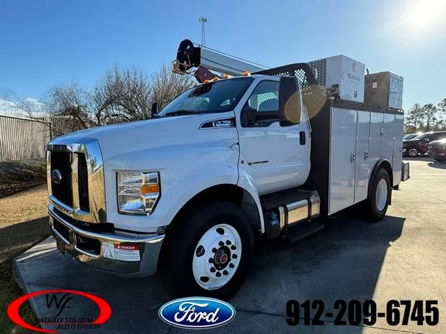 New 2025 Oxford White Ford F-750 SD Diesel Straight Frame image 1