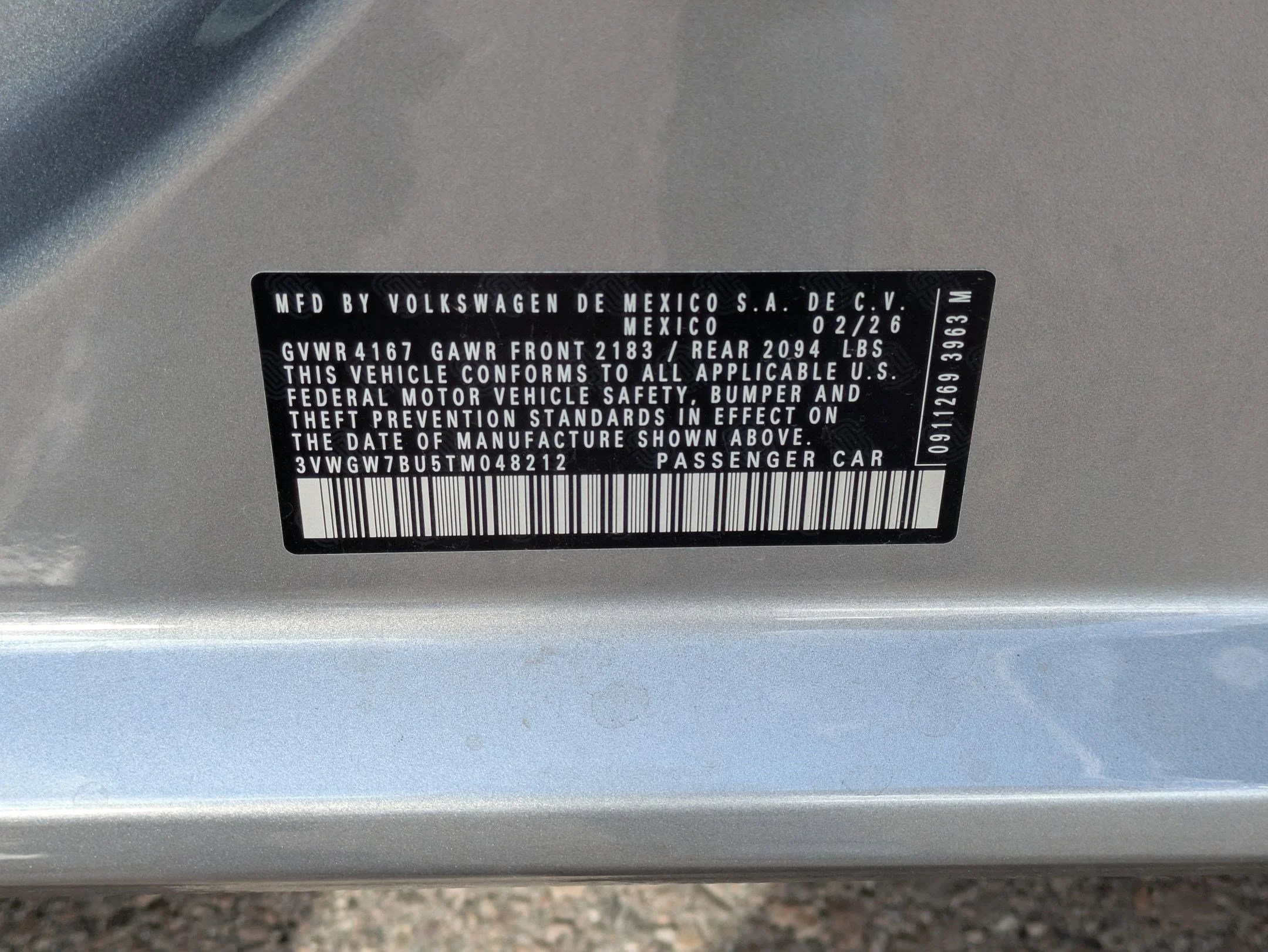 New 2026 Pyrite Silver Metallic Volkswagen SEL image 17