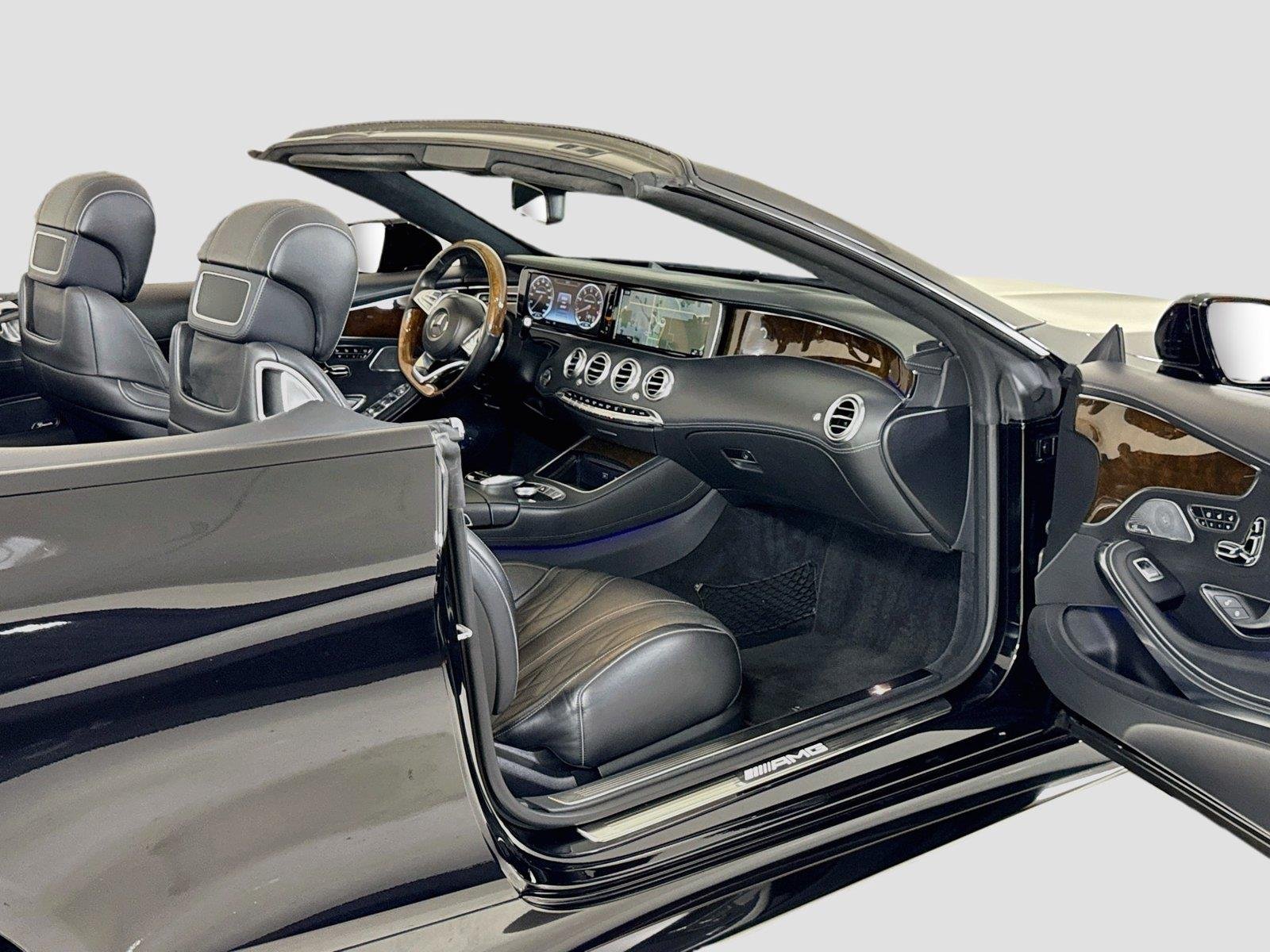 Used 2017 Obsidian Black Metallic Mercedes-Benz AMG® S 63 Conv | $187k MSRP | Designo Leather | Warmth & Comfort image 29