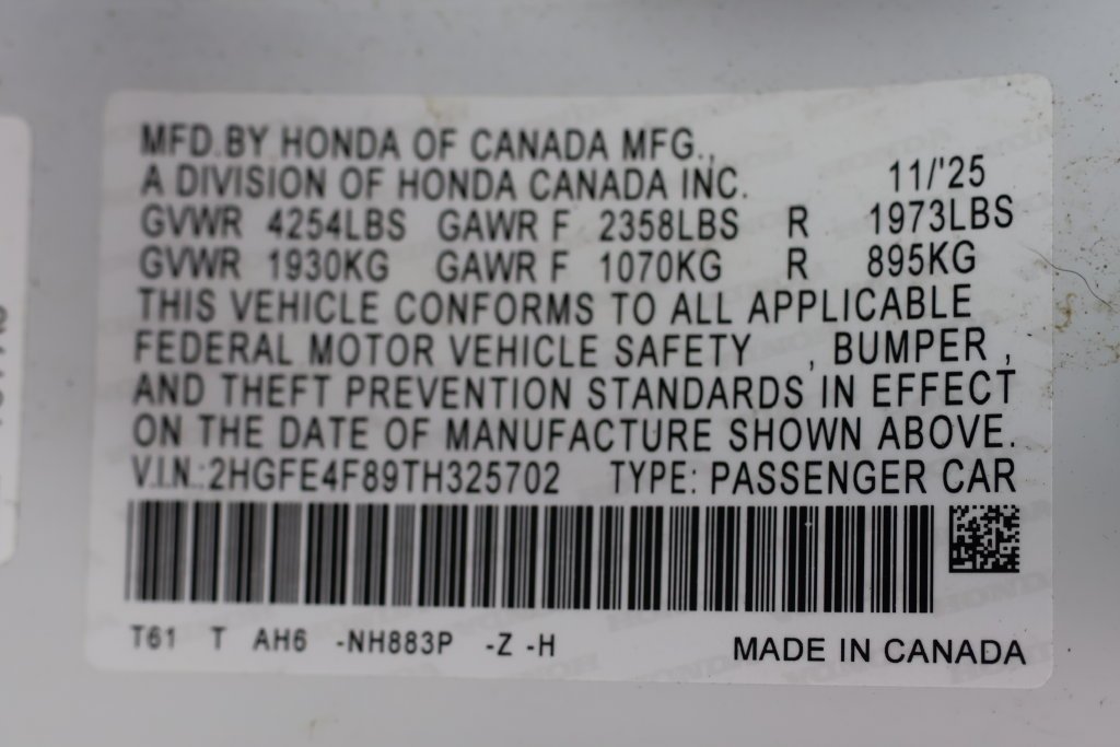 Certified Used 2026 Platinum White Pearl Honda Sport image 29