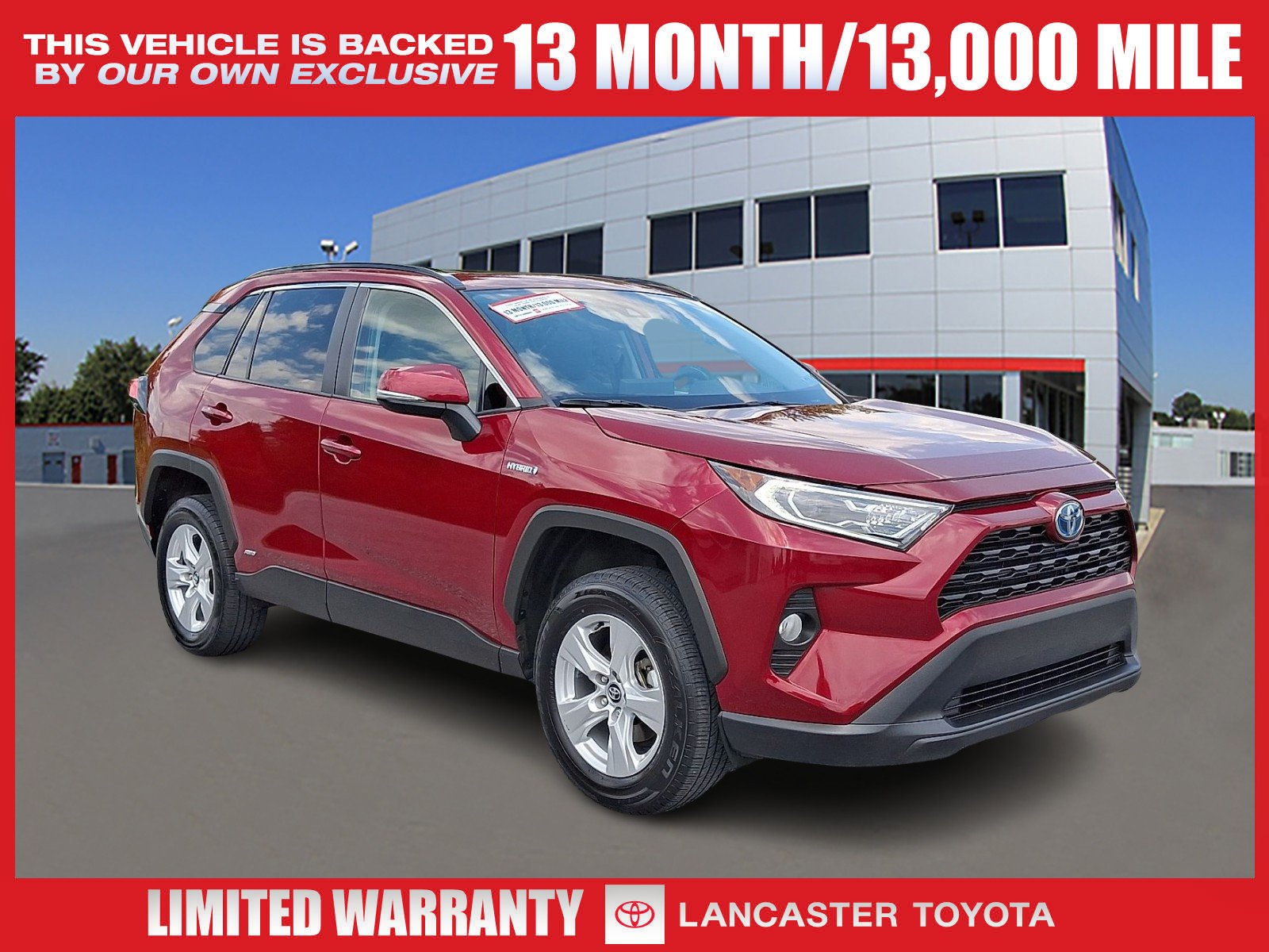 Used 2021 Ruby Flare Pearl Toyota Hybrid XLE image 1