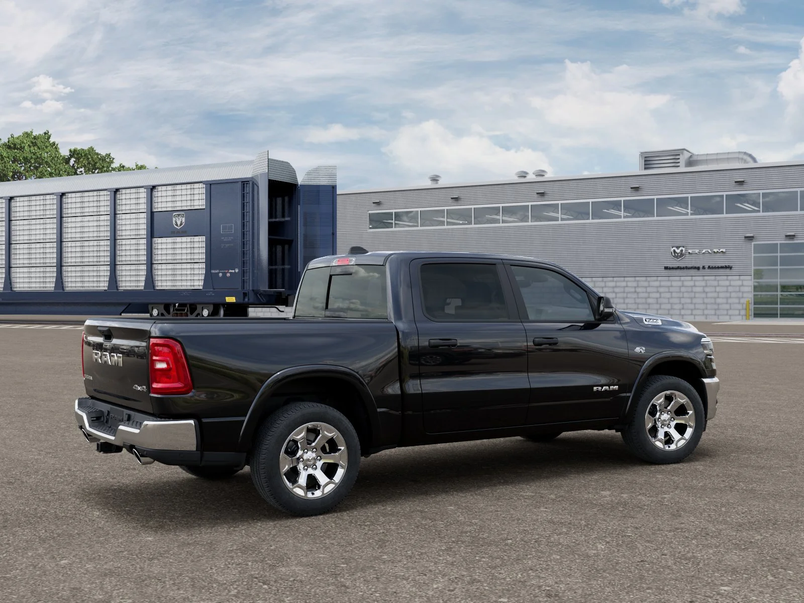 New 2026 Diamond Black Crystal Pearl-Coat Exterior Paint RAM BIG HORN image 2