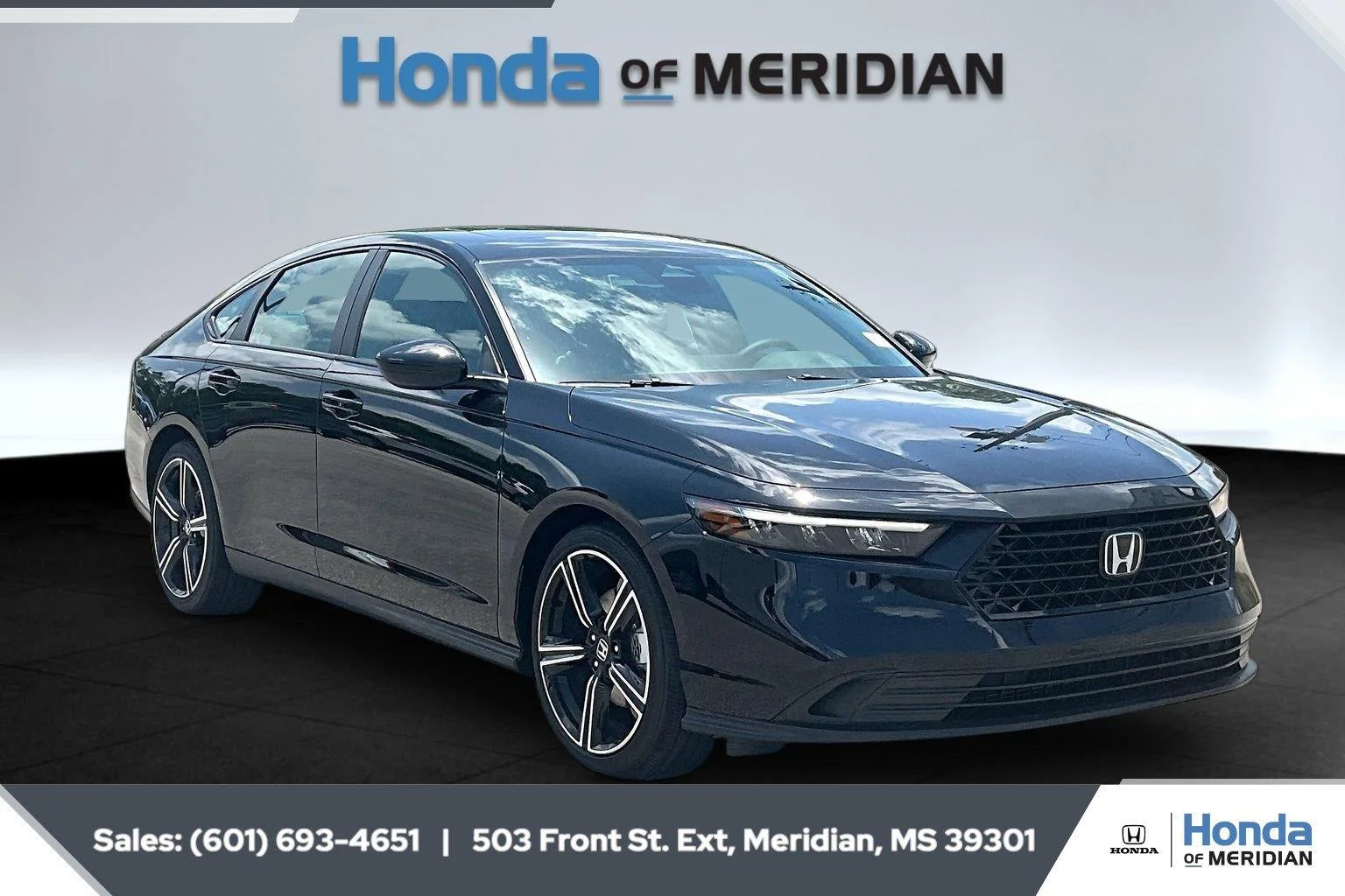 New 2026 Crystal Black Pearl Honda Sport Hybrid image 1