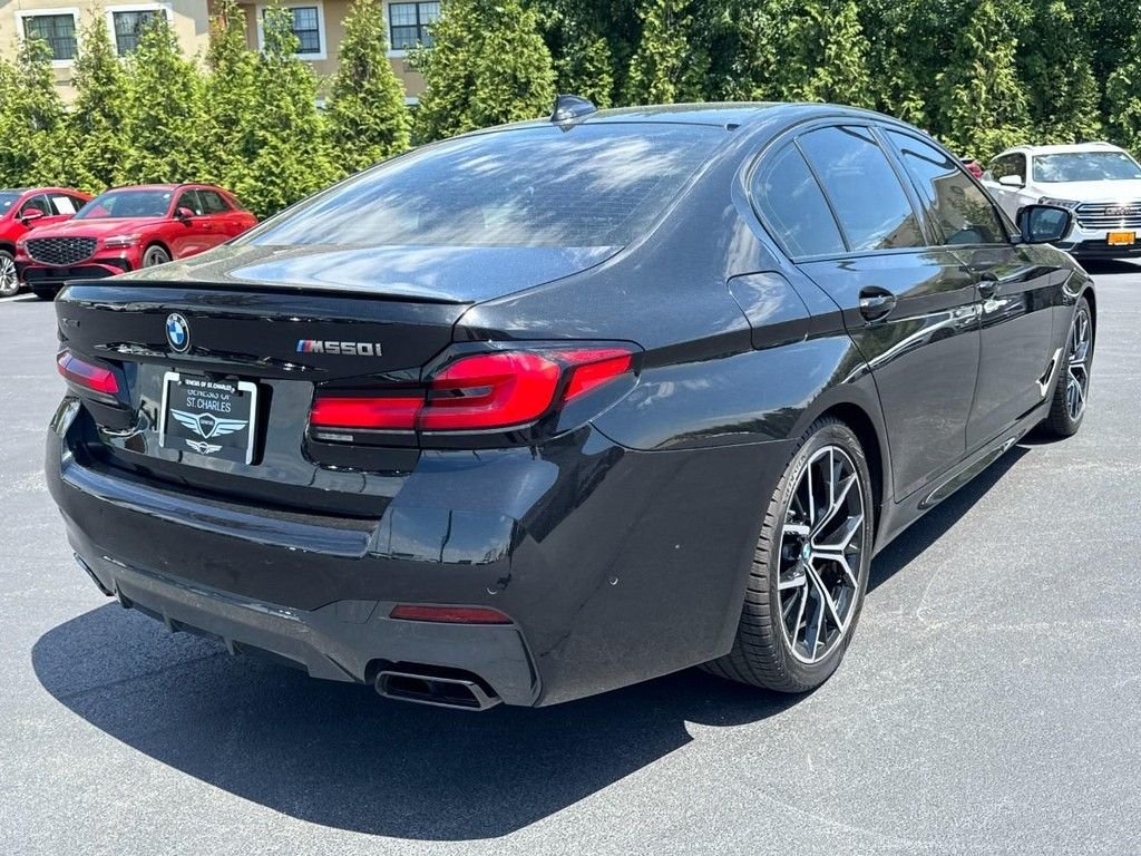 Used 2023 Black Sapphire Metallic BMW M550i xDrive image 3