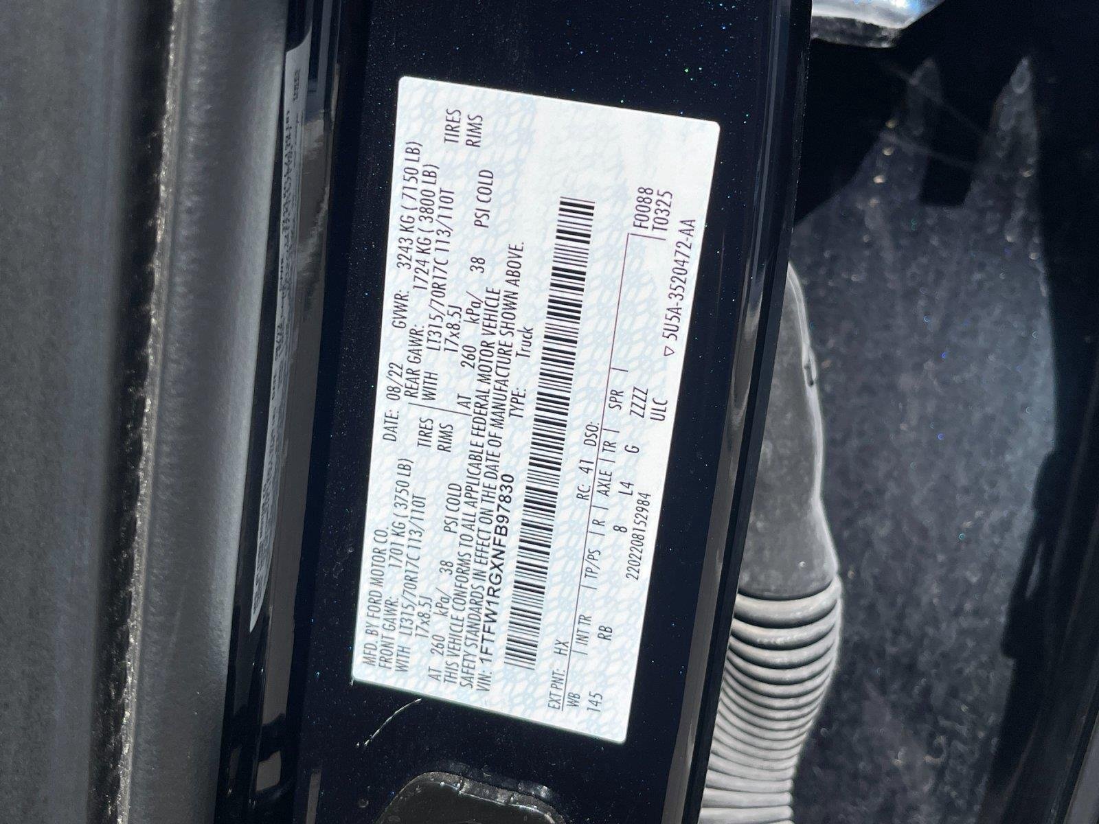 Used 2022 Antimatter Blue Ford Raptor image 12