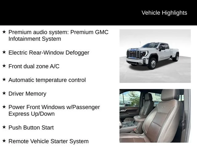 Certified Used 2024 White Frost Tricoat GMC Denali DRW image 16