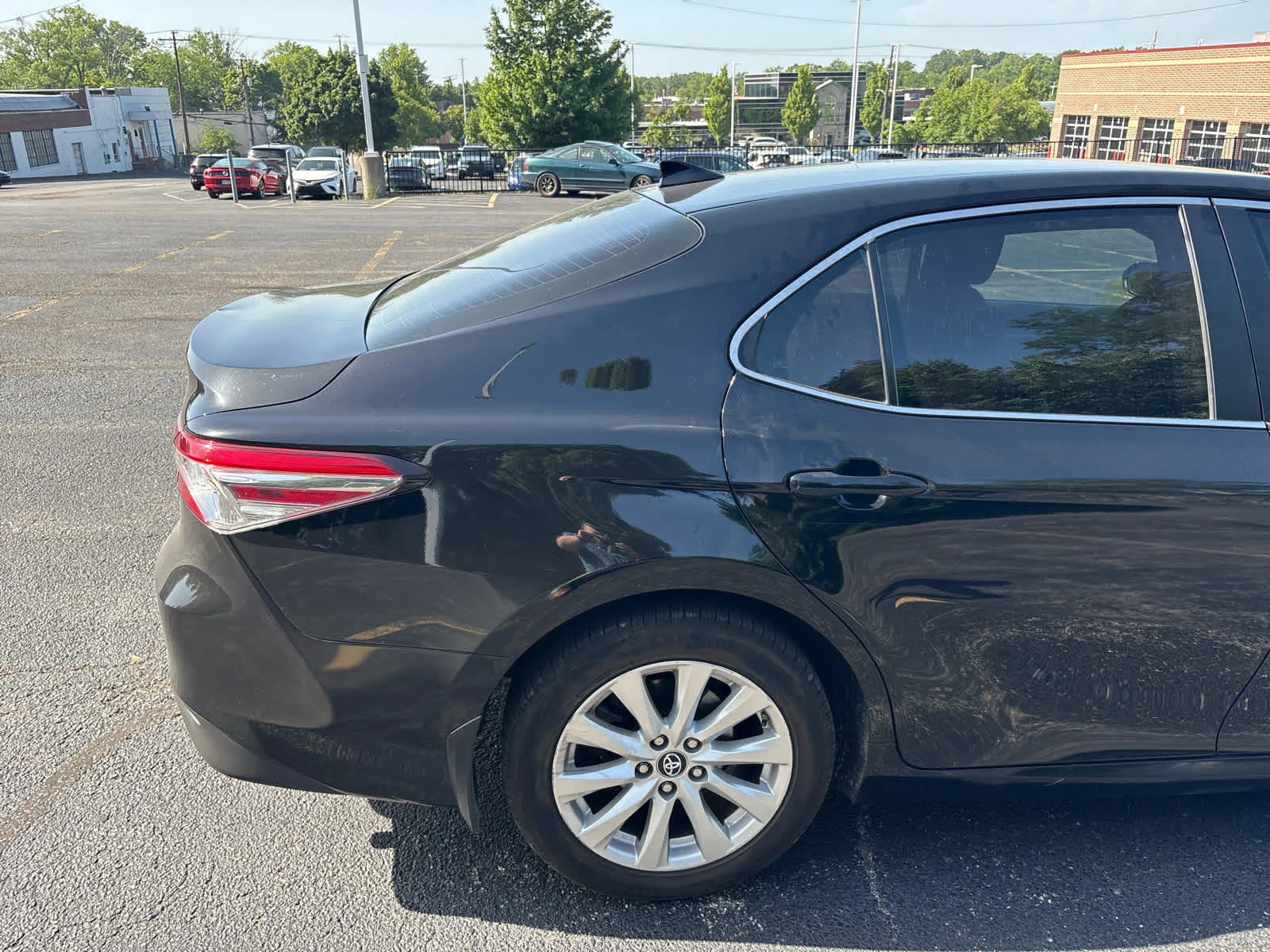 Used 2019 Midnight Black Metallic Toyota LE image 15