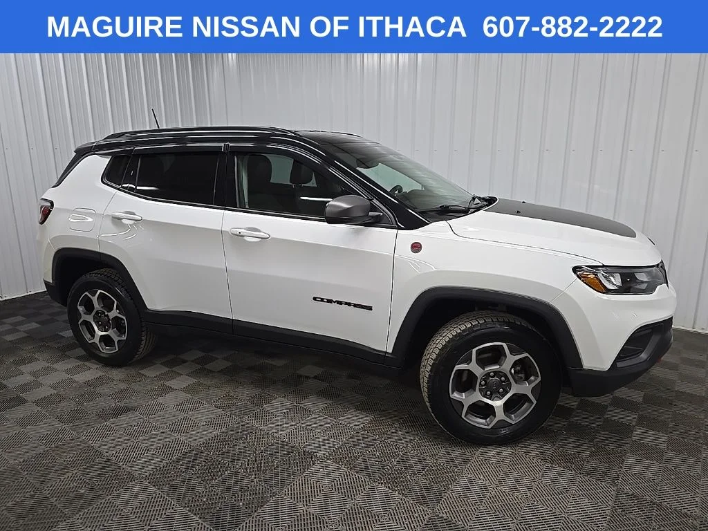 Used 2022 White Jeep Trailhawk image 1