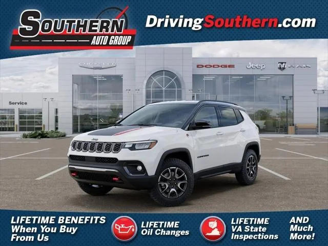 New 2026 Bright White Clear-Coat Exterior Paint Jeep Trailhawk image 1