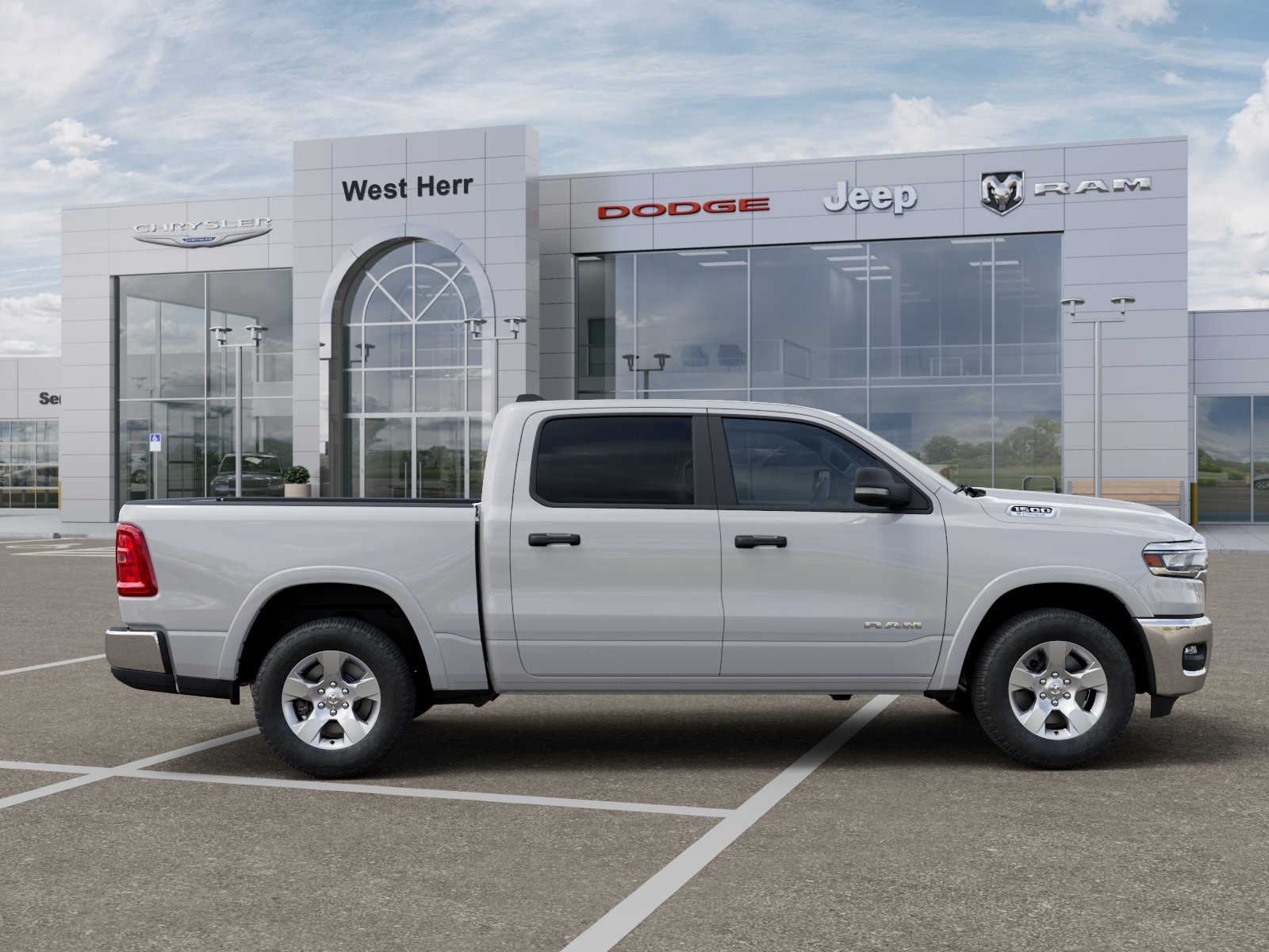 New 2026 Bright White Clearcoat RAM RAM 1500 BIG HORN CREW CAB 4X4 image 47