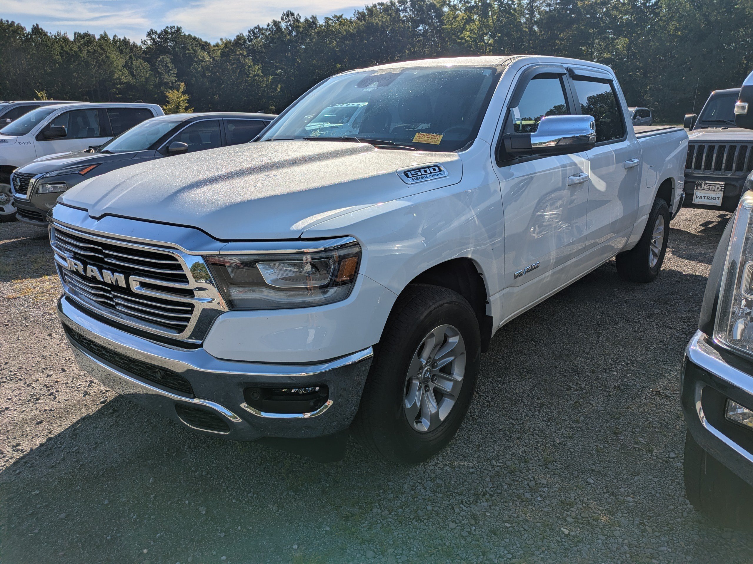 Used 2024 Bright White Clearcoat Ram Laramie image 2