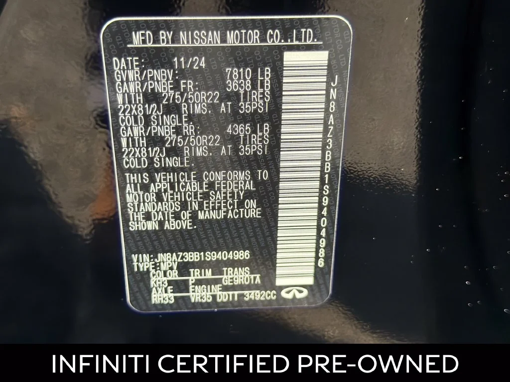 2025 INFINITI QX80 Luxe 4WD - Photo 25